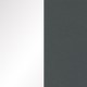 Komoda NERO 42 - biały połysk + grafit