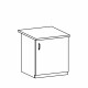 Szafka kuchenna dolna Aspen D60-lewa – rysunek techniczny