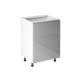 Szafka kuchenna dolna Aspen D60-P – szary połysk